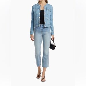 L’Agence Paris Kendra High Rise Cropped Flare Jeans